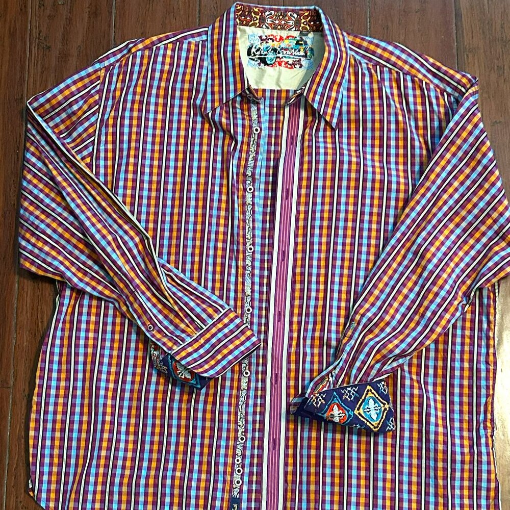 Robert Graham 3XL Purple, Orange, Baby Blue, Yellow
